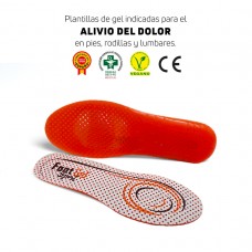 PALMILHA FOOTGEL MULTISPORT - BRANCO/LARANJA